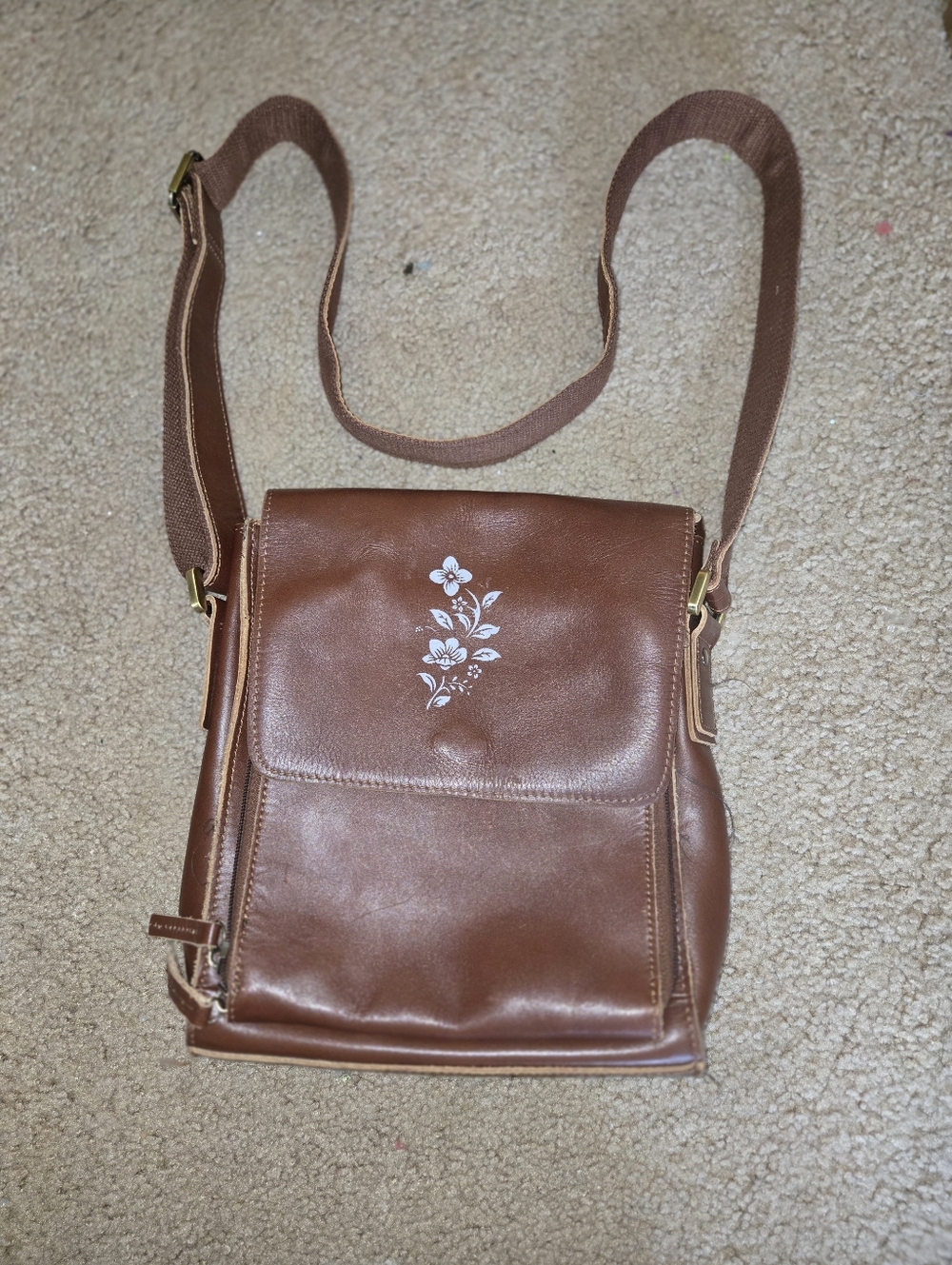 Handmade Upcycled Floral Satchel | Unique Boho Shoulder Bag